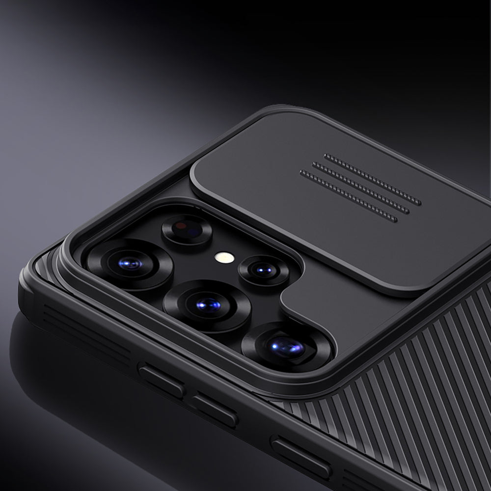 Nillkin CamShield Pro Case til Samsung S25 Ultra med kameraomslag - sort