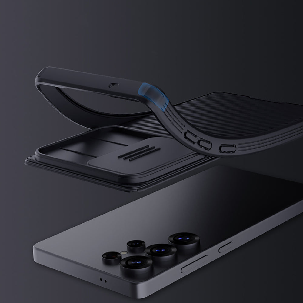 Nillkin CamShield Pro Case til Samsung S25 Ultra med kameraomslag - sort