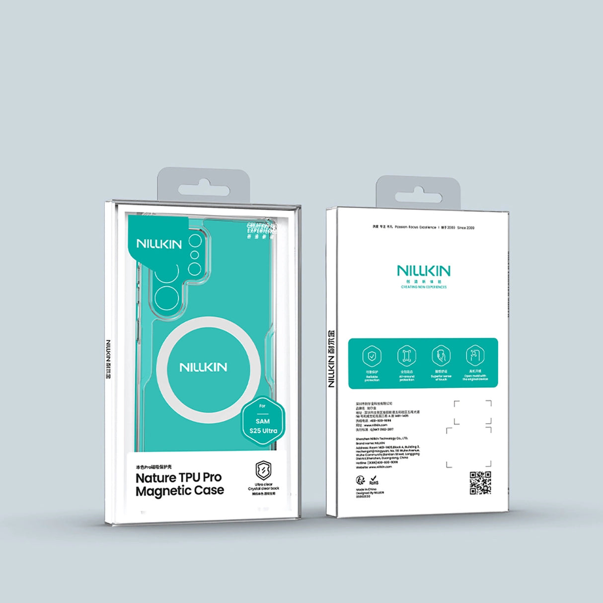 Nillkin Nature TPU Pro Magnetic Case med MagSafe til Samsung Galaxy S25 Ultra - Hvid
