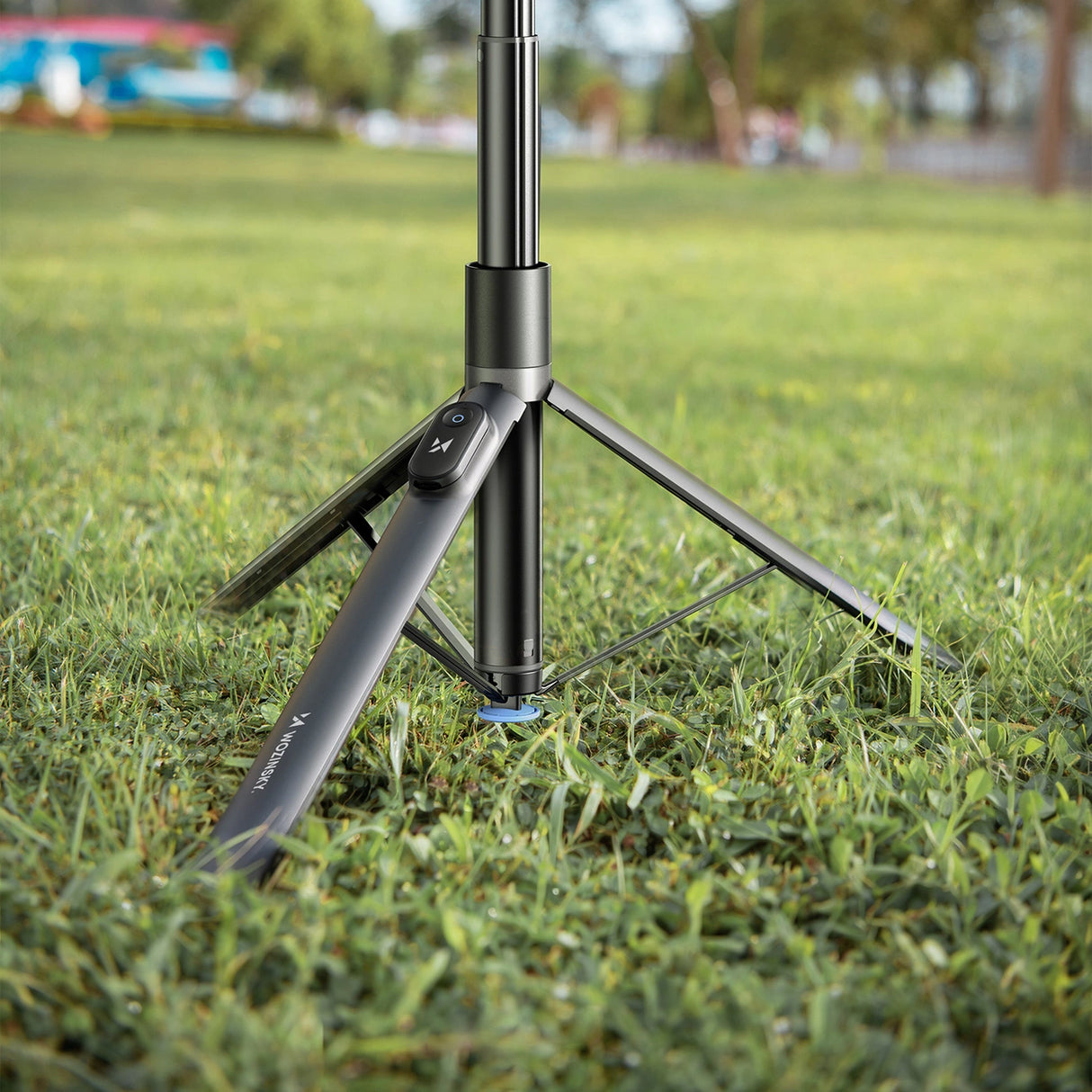 Selfie stick Wozinsky WRZP1 med automatisk udstrakte ben, stativ funktion, 1,7 m - sort