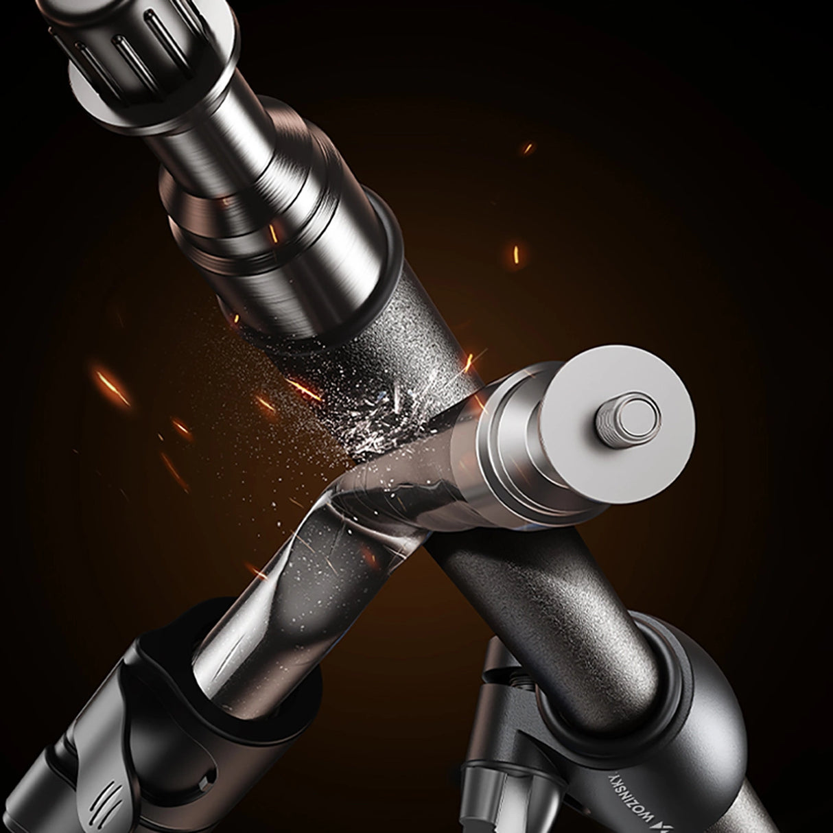 Wozinsky WRLD-00Y1S stativ stativ slidstærkt carbonstål stativ 1,7m matt - sort