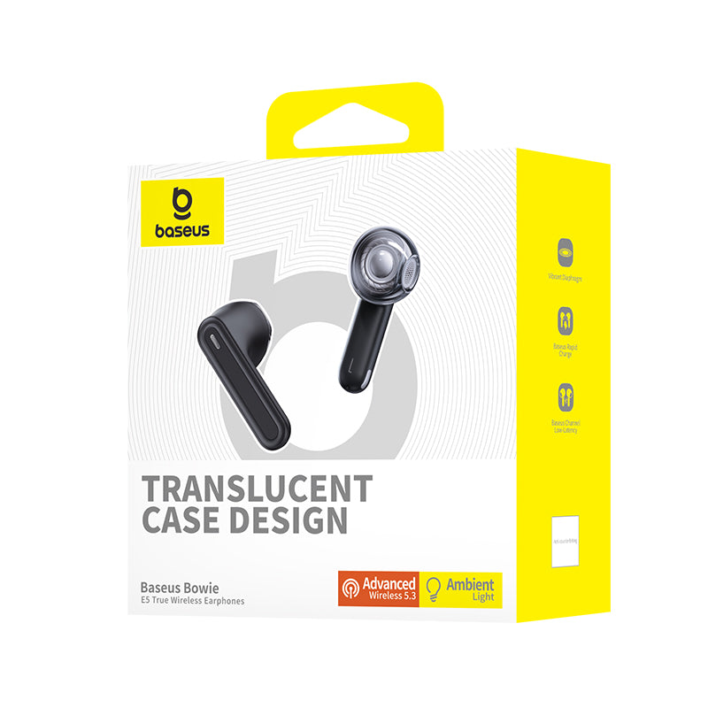Baseus Bowie E5 TWS Wireless Headphones - Black