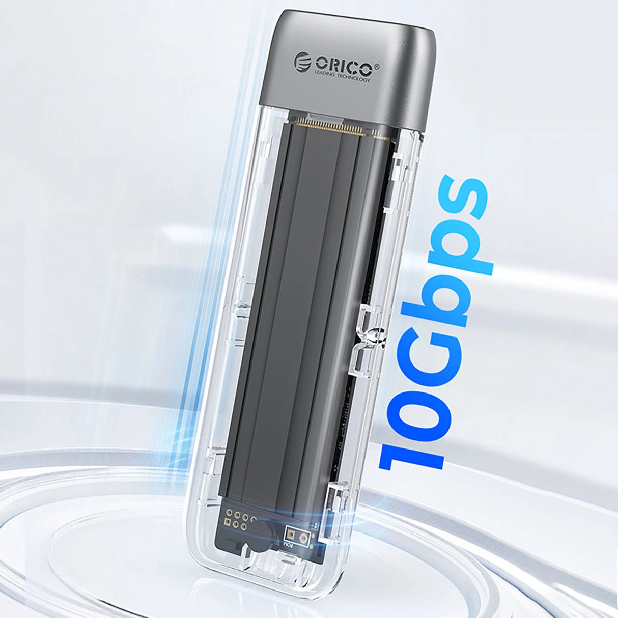 Orico TXM2-C3 M.2 NVME USB-C 3.2 10Gb/s Disk Drive - Grå