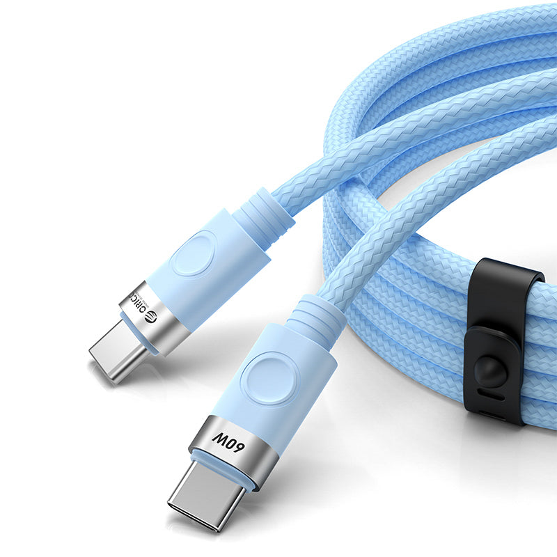 Orico CDX 60W 3A Power Delivery USB-C - USB-C kabel 1m - blå