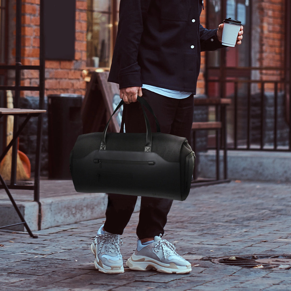 Wozinsky Premium Suit Travel Bag med våd lomme (45L) - sort