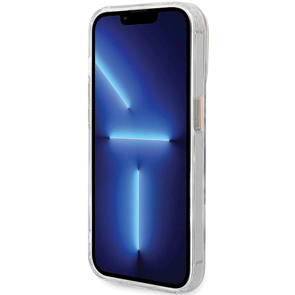 Guess Metal Outline Magsafe iPhone 15 Pro Max Case - Gold