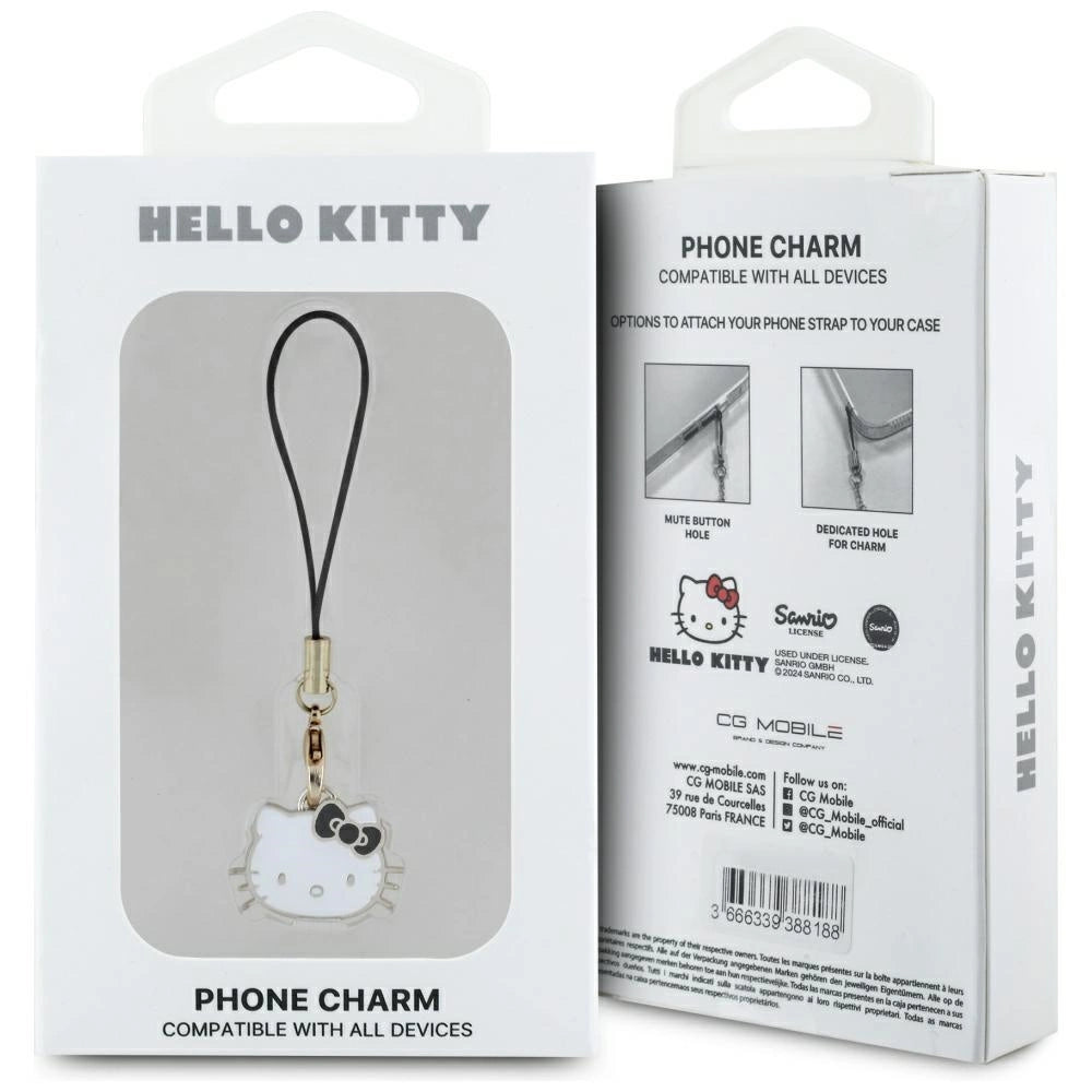 Hello Kitty Charm Kitty Head Pendant - sort