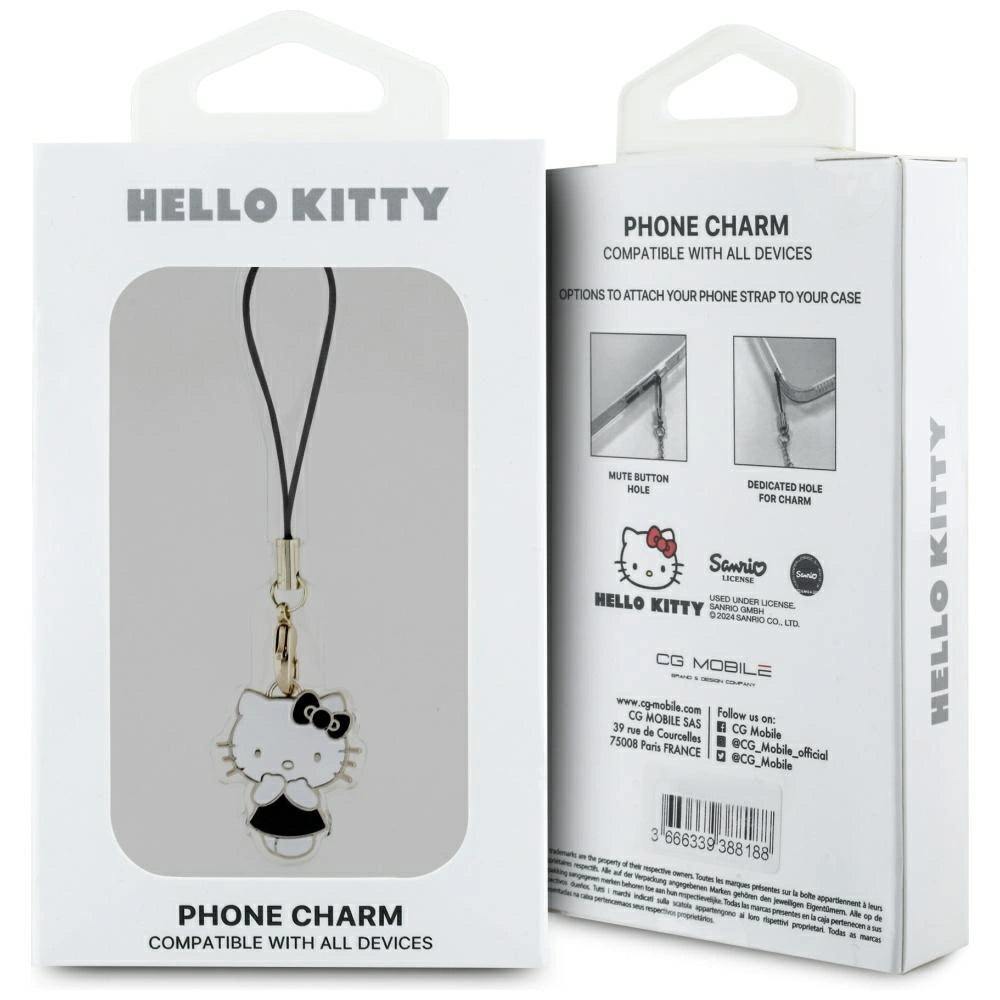Hello Kitty Charm Kitty Sød Pendant - sort