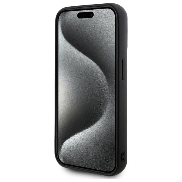 Karl Lagerfeld 3D Rubber Signature Case for iPhone 15 Pro Max - Black