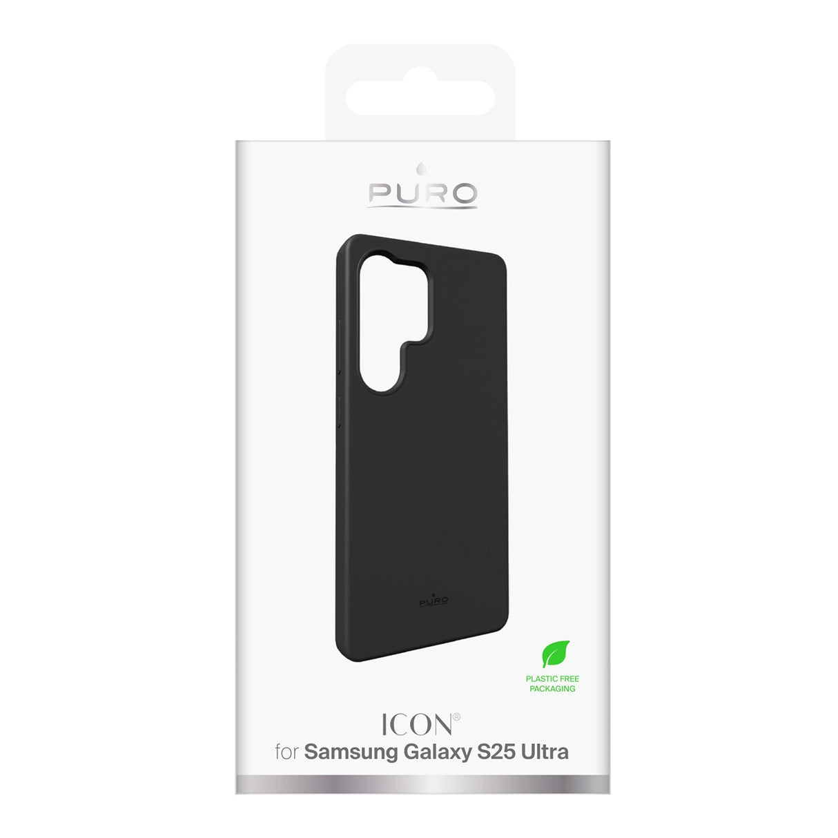 Puro Icon Silicone Case til Samsung Galaxy S25 Ultra - sort