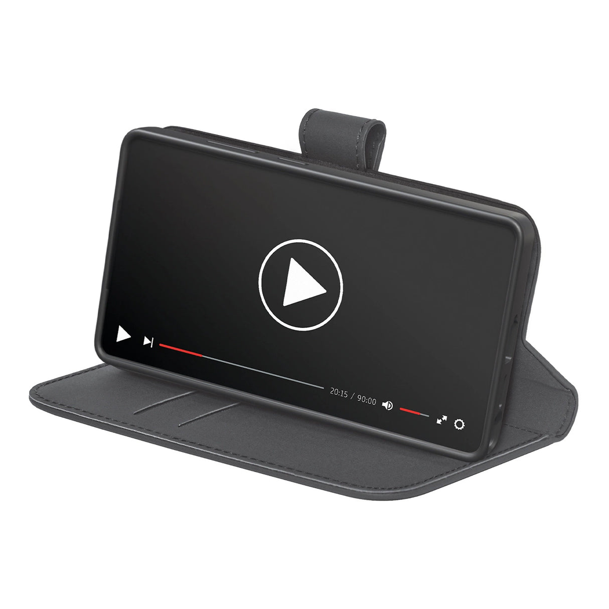 Puro Booklet Case med Flip og Wallet til Samsung Galaxy S25 Ultra - sort