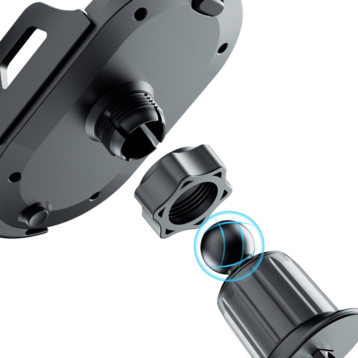 Dudao F2+ smartphone holder til luftventil, klemme - sort