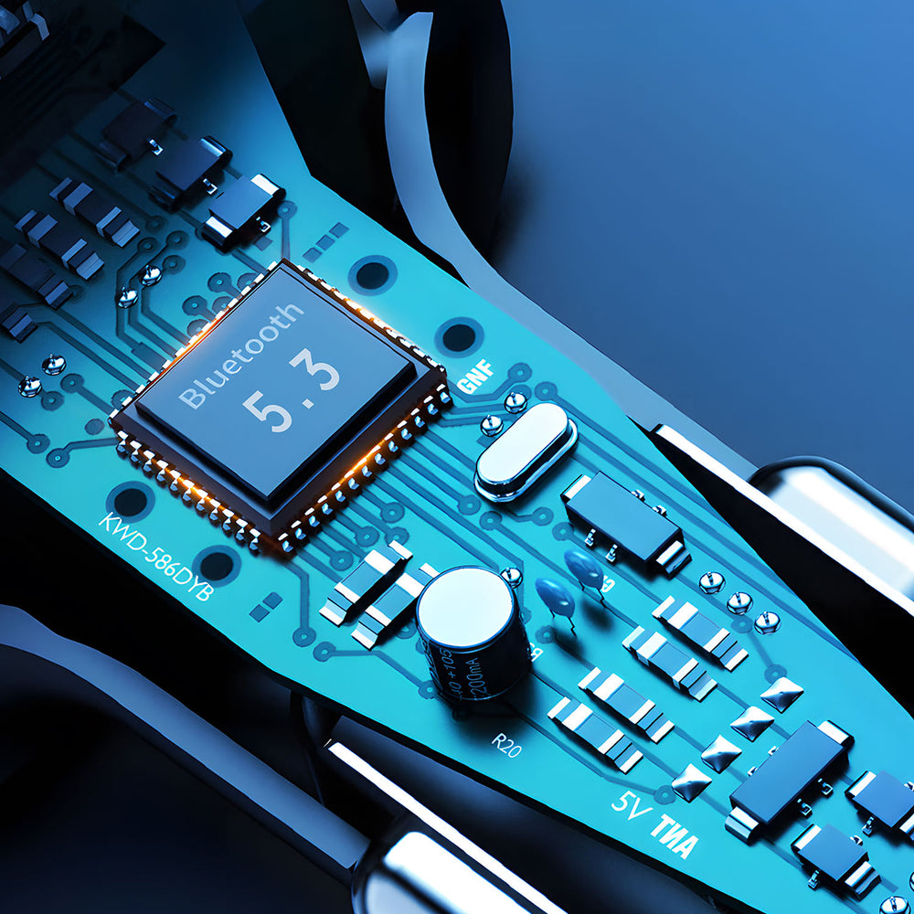 Dudao R2PRO+ Transmitter med PD25W Bluetooth 5.3 RGB Charging Ports - sort og sølv