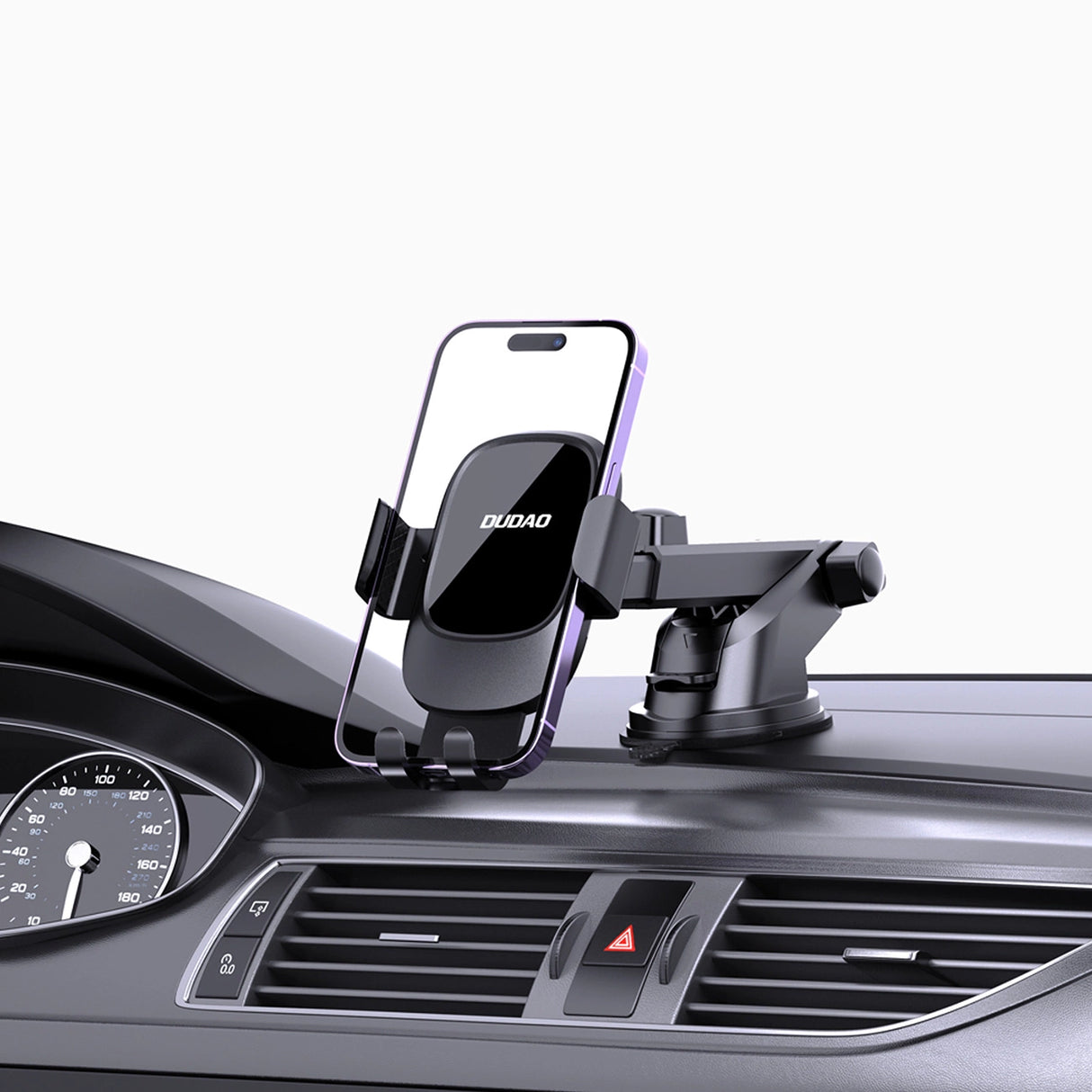 Dudao F5N+ smartphone holder med sugekop, gravity - sort