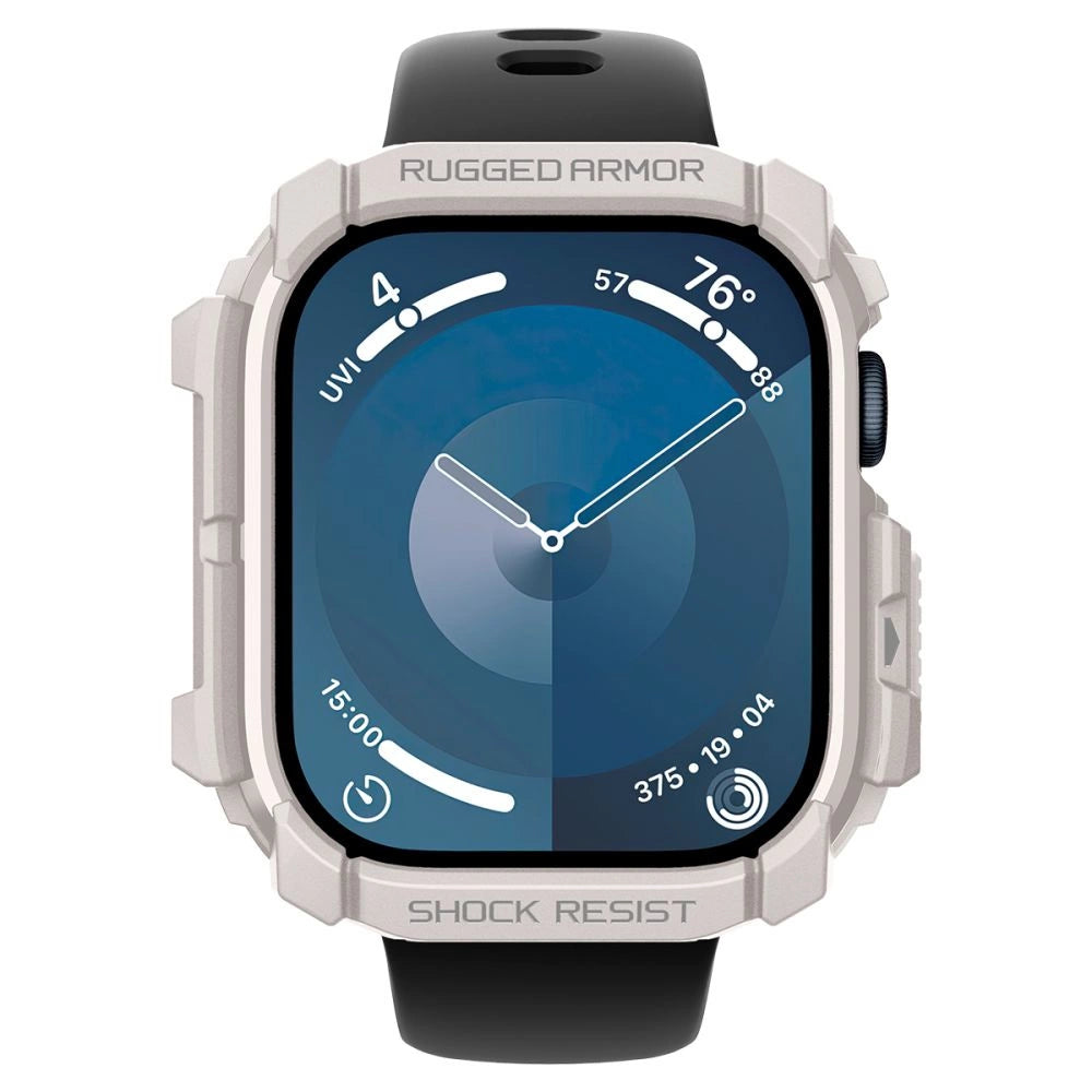 Spigen Rugged Armor Strap til Apple Watch 10 46mm - Beige