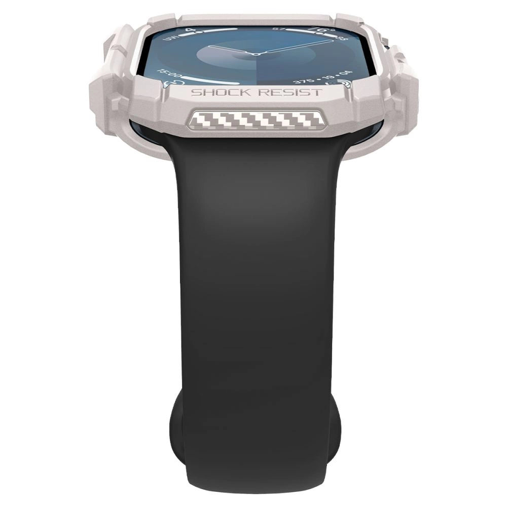 Spigen Rugged Armor Strap til Apple Watch 10 46mm - Beige