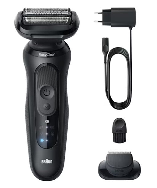 Braun Series 5, 52-N1200S Wet&Dry -parranajokone partatrimmerilisaosalla