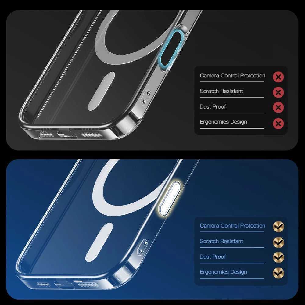 Tech-Protect Flexair Hybrid CC Magsafe iPhone 16 Case - Clear