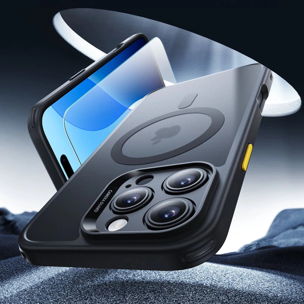 ESR Classic Pro Set Halolock MagSafe-hylster til iPhone 16 Pro - sort