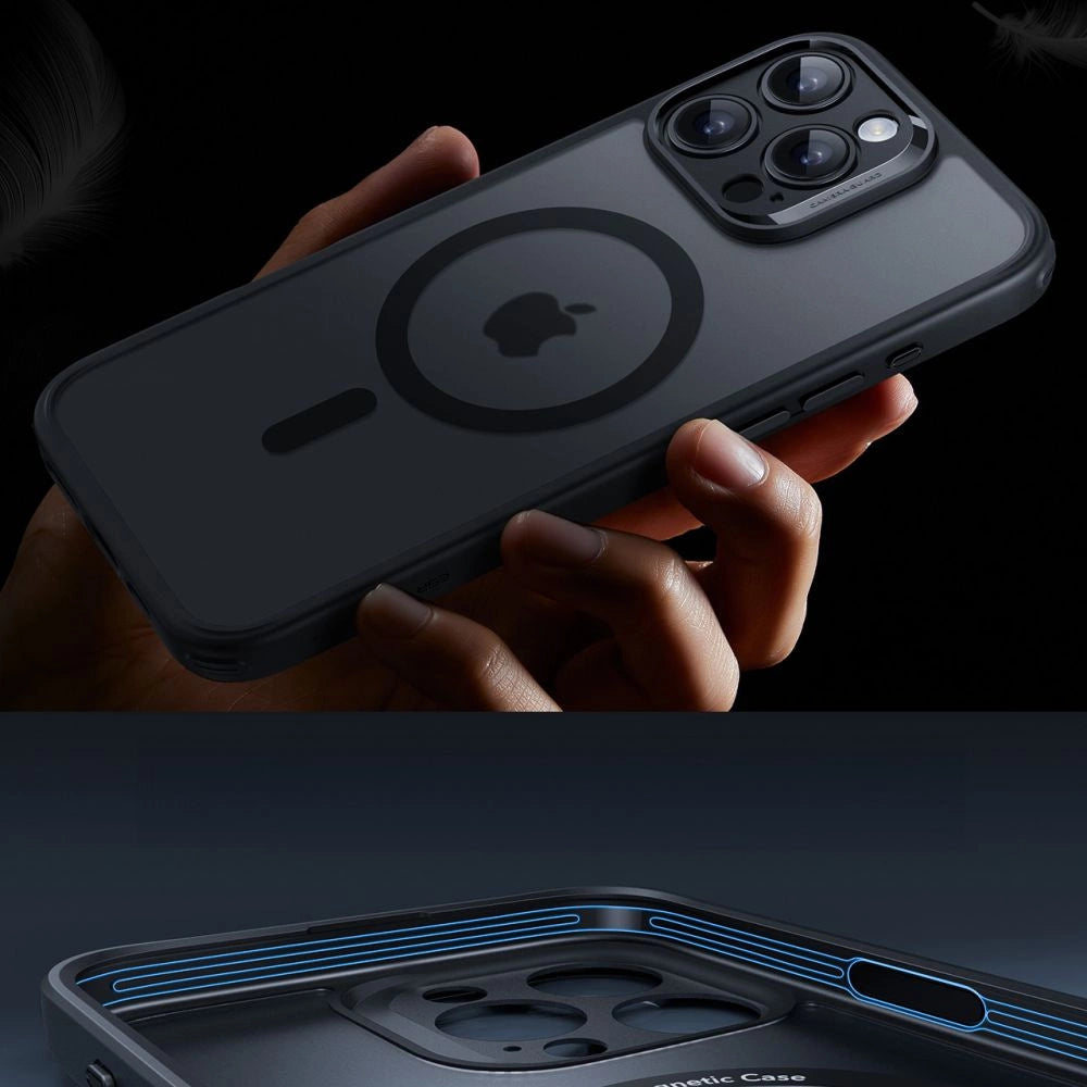 ESR Classic Pro Set Halolock MagSafe-hylster til iPhone 16 Pro - sort