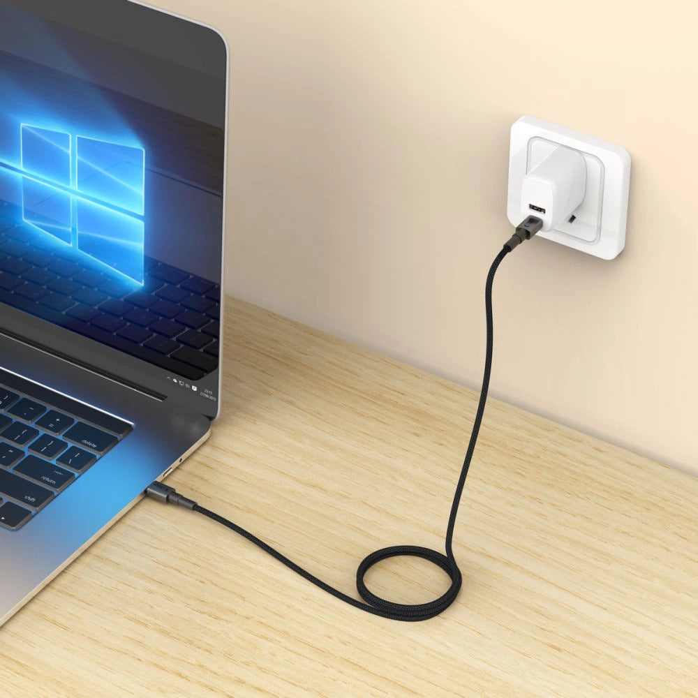 Tech-Protect UltraBoost DNA USB-C PD100W/5A Kabel 25 cm - Grå