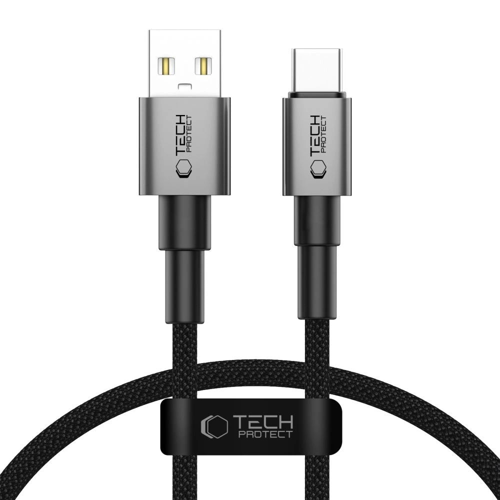 Tech-Protect UltraBoost DNA USB-A / USB-C Kabel 15W/3A 50cm - Grå