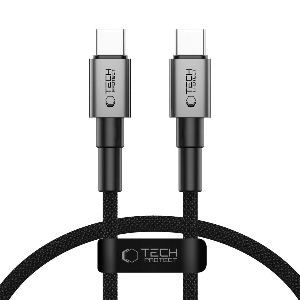 Tech-Protect UltraBoost DNA USB-C PD60W/3A Kabel 25 cm - Grå