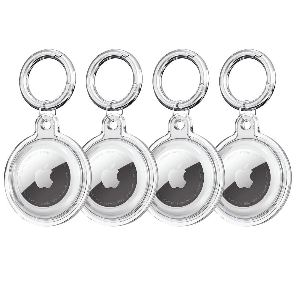 Tech-Protect Icon 4-pack Case for Apple AirTag - Transparent
