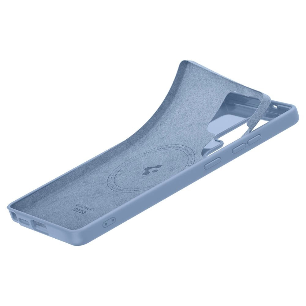Spigen Silicone Fit Mag Case til Samsung Galaxy S25 Ultra - Blå
