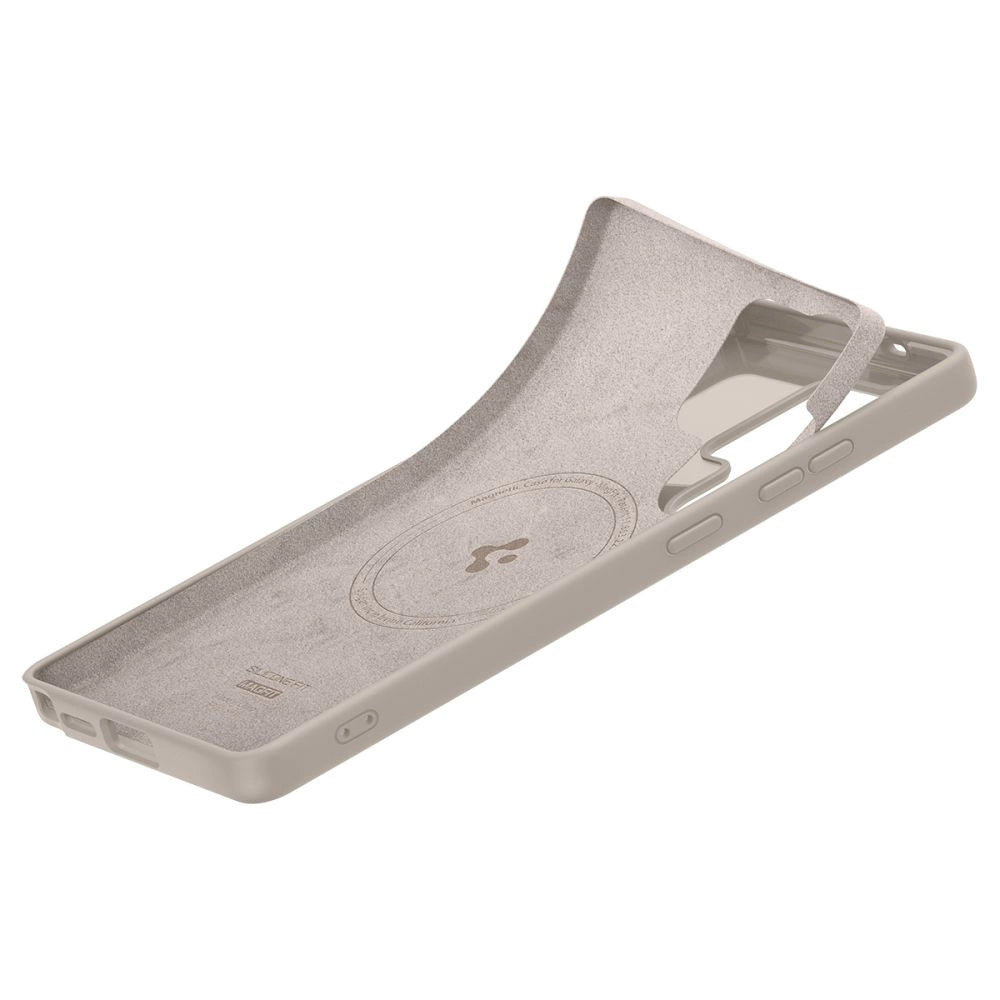 Spigen Silicone Fit Mag-kasse til Samsung Galaxy S25Ultra - titanium
