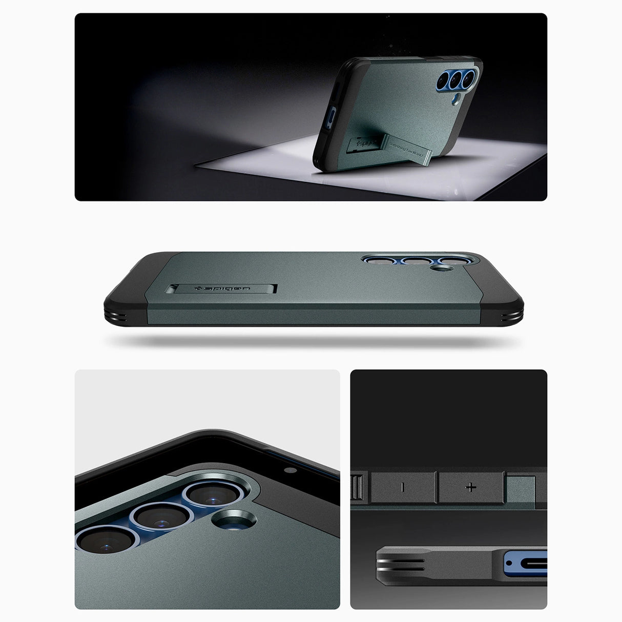 Spigen Tough Armor MagSafe Case til Samsung Galaxy S25+ - Grøn