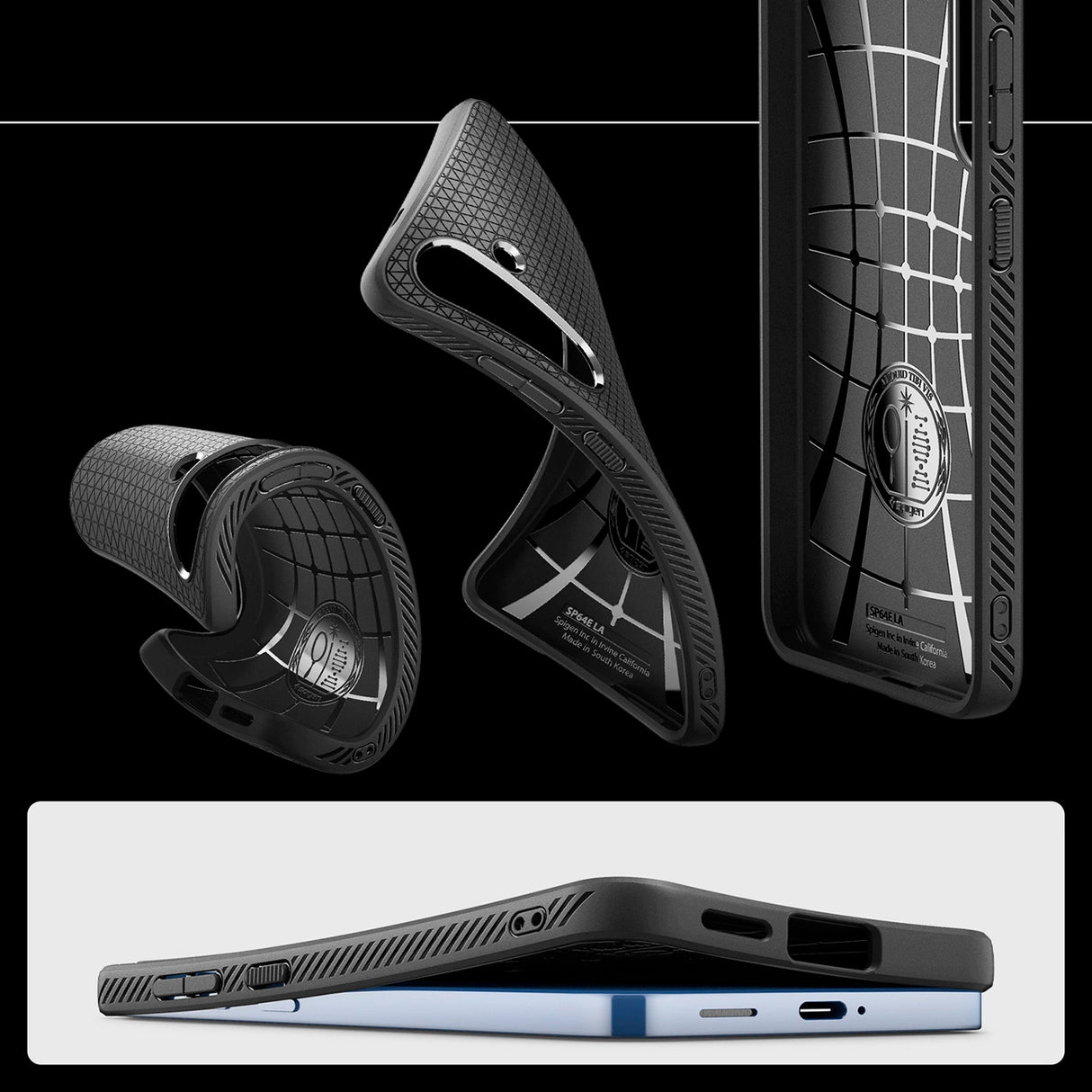 Spigen Liquid Air Case til Samsung Galaxy S25 - Matte sort