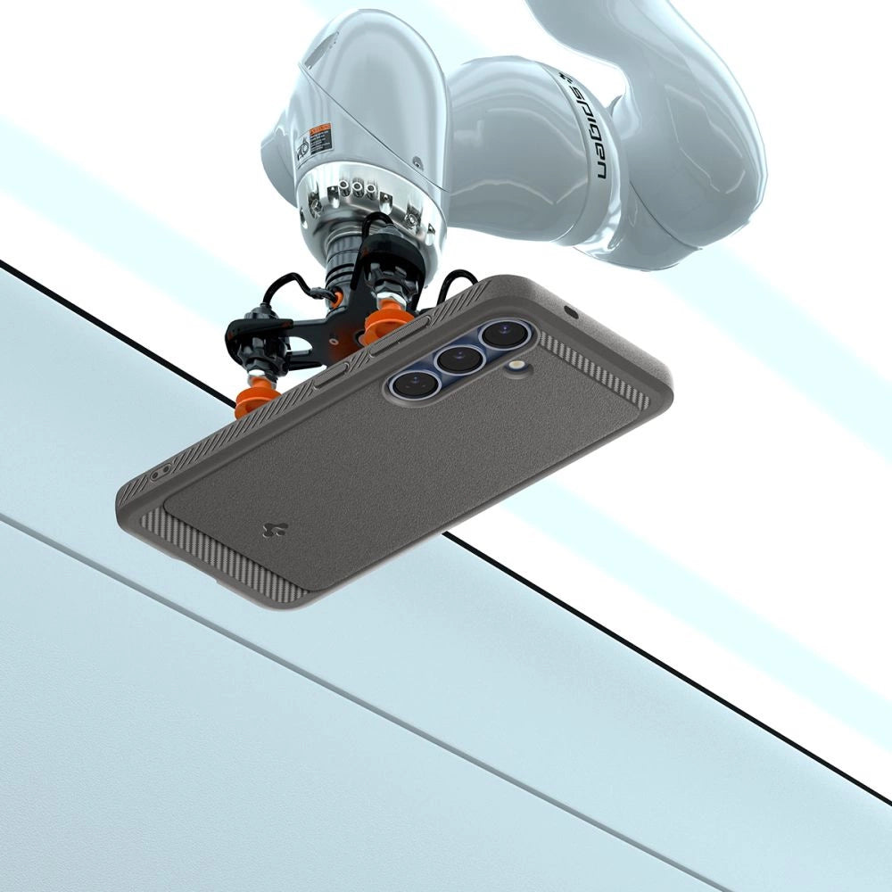 Spigen Rugged Armor Mag MagSafe Case til Samsung Galaxy S25 - Grå