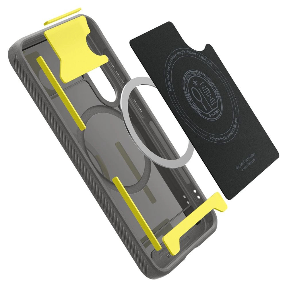 Spigen Rugged Armor Mag MagSafe Case til Samsung Galaxy S25 - Grå