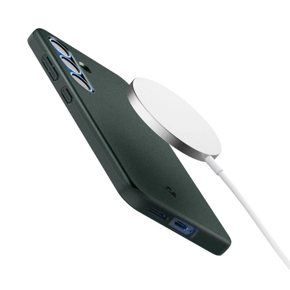 Spigen Thin Fit Mag Case til Samsung Galaxy S25 - Grøn