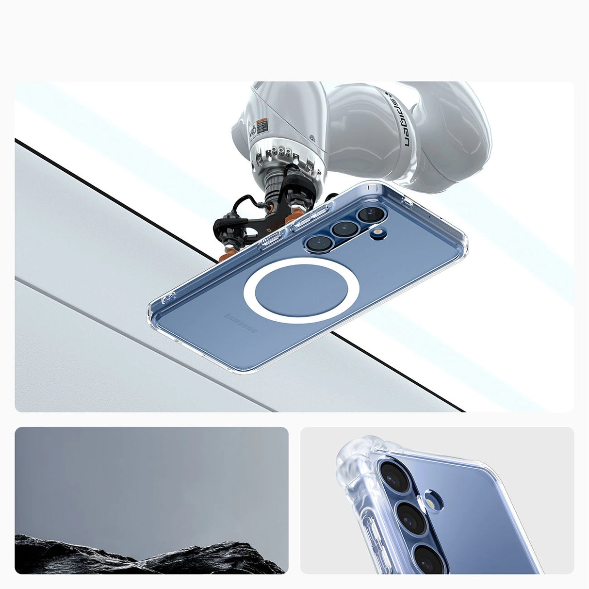 Spigen Ultra Hybrid Mag Case til Samsung Galaxy S25 - klar