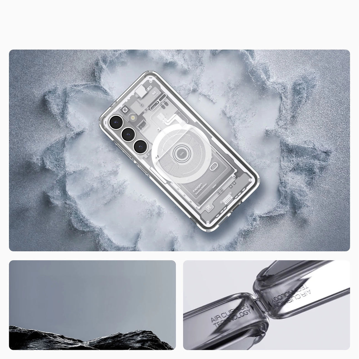 Spigen Ultra Hybrid Mag Case til Samsung Galaxy S25 Zero One - hvid