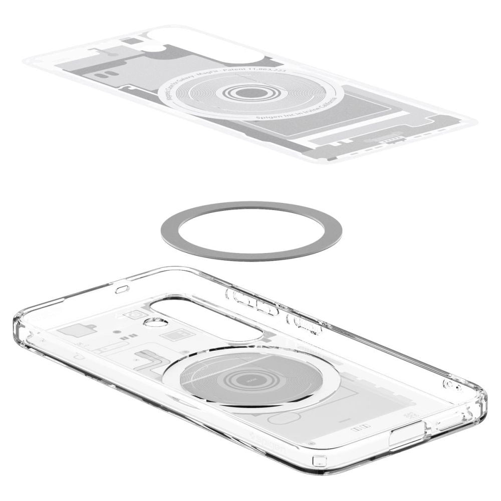 Spigen Ultra Hybrid Mag Case til Samsung Galaxy S25 Zero One - hvid