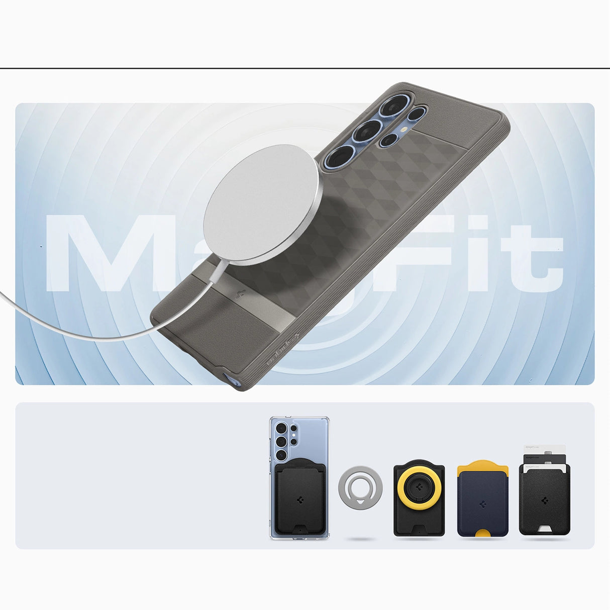 Caseology Parallax Mag MagSafe Case til Samsung Galaxy S25 Ultra - Grå