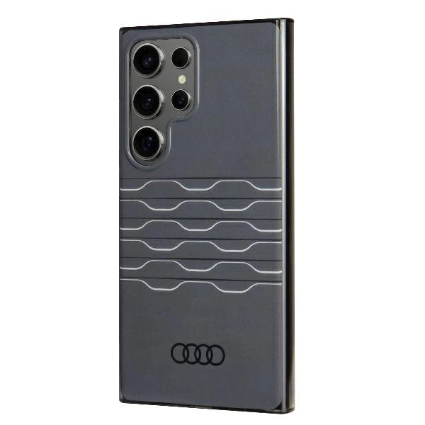 Audi IML Geometric Pattern Case S24 Ultra S928 sort/sort hardcase AU-IMLS24U-A6/D3-BK