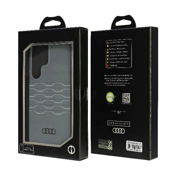 Audi IML Geometric Pattern Case S24 Ultra S928 gray/gray hardcase AU-IMLS24U-A6/D3-GY