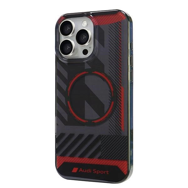 Audi IML Sport MagSafe iPhone 16 Pro Max 6.9" black/black hardcase AUS-IMLMIP16PM-RSQ/D2-BK