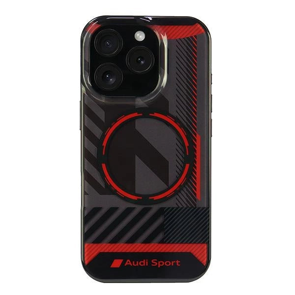 Audi IML Sport MagSafe iPhone 16 Pro 6.3" black/black hardcase AUS-IMLMIP16P-RSQ/D2-BK