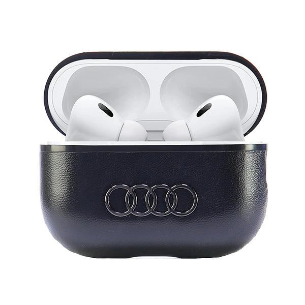 Audi Leather Big Logo AirPods Pro 2 cover sort/sort AU-APP2-GT/D3-BK