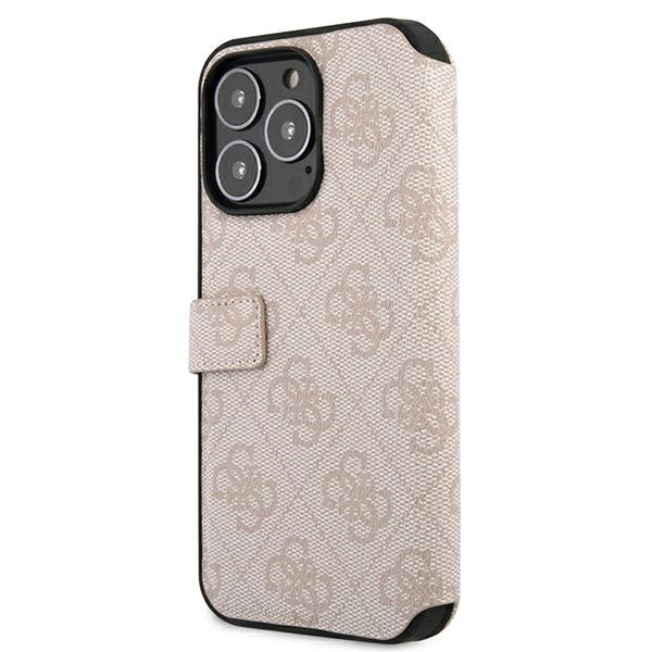 Guess GUBKP13X4GMGPI iPhone 13 Pro Max 6.7" pink/pink book 4G Big Metal Logo