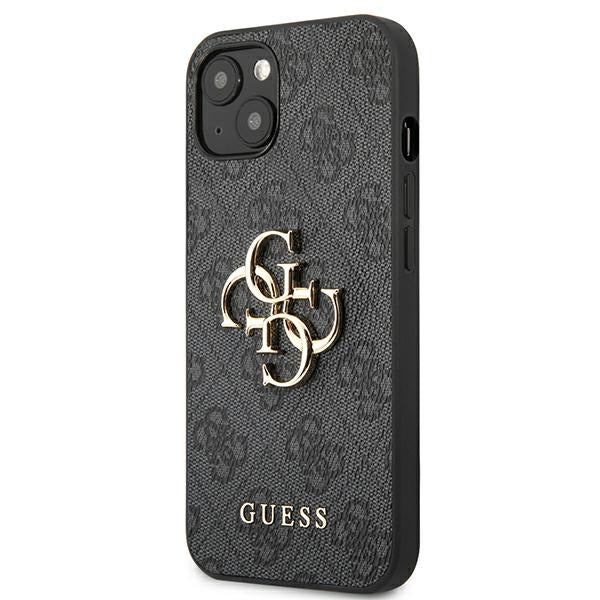 Guess GUHCP13M4GMGGR iPhone 13 / 14 / 15 6.1" gray/gray hardcase 4G Big Metal Logo