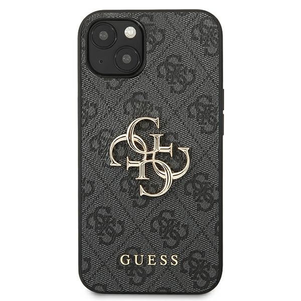 Guess GUHCP13M4GMGGR iPhone 13 / 14 / 15 6.1" gray/gray hardcase 4G Big Metal Logo