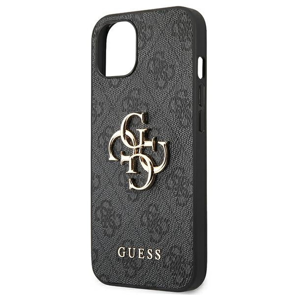Guess GUHCP13M4GMGGR iPhone 13 / 14 / 15 6.1" gray/gray hardcase 4G Big Metal Logo
