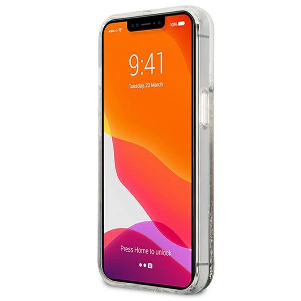 Guess 4G Big Liquid Glitter Case til iPhone 13 Pro Max 6.7" - guld