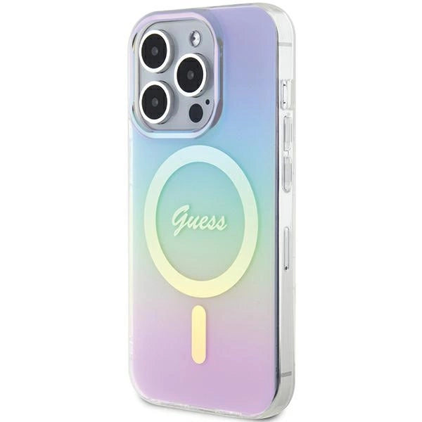 Guess GUHMP15LHITSU iPhone 15 Pro 6.1" lilla/lila hardcase IML Iridescent MagSafe